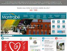 Tablet Screenshot of mairie-montrabe.fr